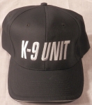 K-9 UNIT White on Midngiht Navy baseball hat/cap (police/sheriff/K9/canine)
